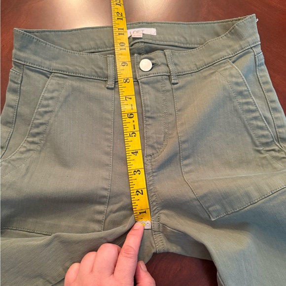 NWOT LOFT GREEN SKINNY JEANS IN WOMEN’s  SIZE 0P - Picture 9 of 10